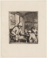 KG 04223
<br/>
De schoolmeester
<br/>
<em>Ostade, Adriaen van (1610-1684)</em>